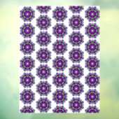 Mandala Pattern 02 in paars Raamsticker (Vel 3)