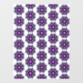 Mandala Pattern 02 in paars Raamsticker (Vel)