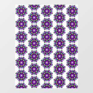 Mandala Pattern 02 in paars Raamsticker