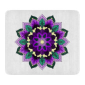 Mandala Pattern 02 in paars Snijplank (Voorkant)