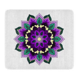 Mandala Pattern 02 in paars Snijplank