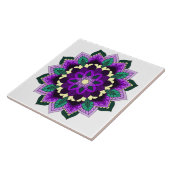 Mandala Pattern 02 in paars Tegeltje (Zijkant)