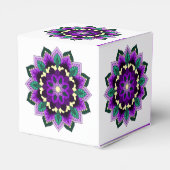 Mandala Pattern 02 in paarse Favor Box Bedankdoosjes (Achterkant)