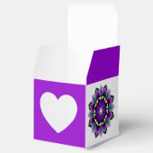 Mandala Pattern 02 in paarse Favor Box Bedankdoosjes (Geopend)