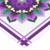 Mandala Pattern 02 in paarse Tablecloth Tafelkleed (Gekanteld)