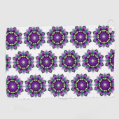 Mandala Pattern 02 in purple Golfhanddoek (Horizontaal)