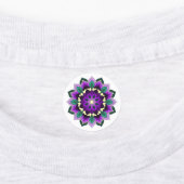 Mandala Pattern 02 in purple, pink, blue & yellow Labels (Aangebracht)