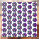 Mandala Pattern 02 in purple window cling Raamsticker (Vel 2)