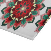 Mandala Pattern 02 in Red Cutting Board Snijplank (Hoek)