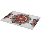 Mandala Pattern 02 in Red Cutting Board Snijplank (Hoek)