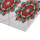 Mandala Pattern 02 in Red Cutting Board Snijplank (Hoek)