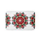 Mandala Pattern 02 in rood Badmat (Voorkant)