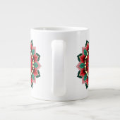 Mandala Pattern 02 in rood Grote Koffiekop (Achterkant)