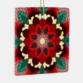 Mandala Pattern 02 in rood keramisch Ornament (Rechts)