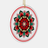 Mandala Pattern 02 in rood keramisch Ornament (Rechts)