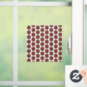 Mandala Pattern 02 in rood Raamsticker (Huis)