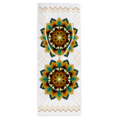 Mandala Pattern 02 in yellow & tan Wine Gift Bag Wijn Cadeautas (Achterkant)