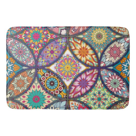 Mandala Pattern - Bath Mat (Voorkant)