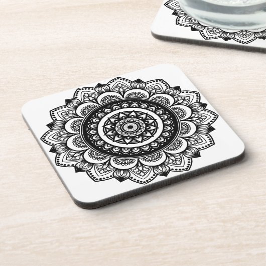 Mandala Pattern Beverage Coaster Bier Onderzetter (Linkerzijde)