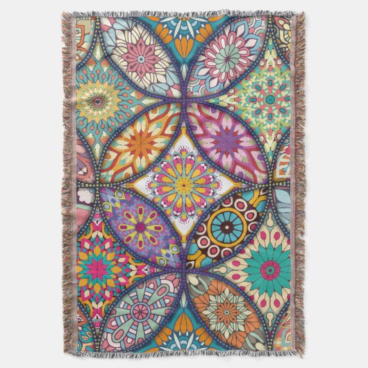 Mandala Pattern - Blanket Deken (Voorkant Verticaal)