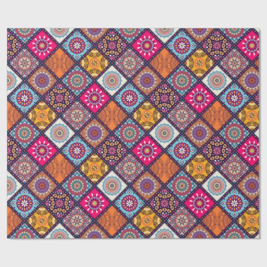 Mandala Pattern Cadeaupapier (Vlak)