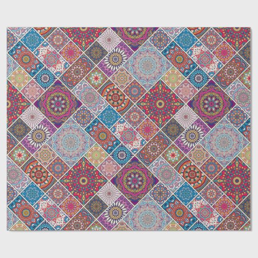 Mandala Pattern Cadeaupapier (Vlak)