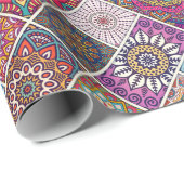 Mandala Pattern Cadeaupapier (Rol Hoek)