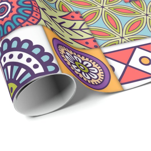 Mandala Pattern Cadeaupapier (Rol Hoek)