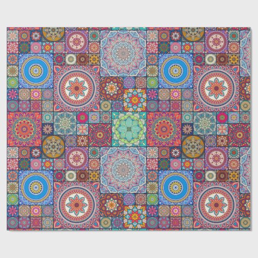 Mandala Pattern Cadeaupapier (Vlak)