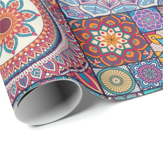 Mandala Pattern Cadeaupapier (Rol Hoek)