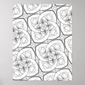 Mandala Pattern Coloring Poster (Voorkant)