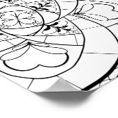 Mandala Pattern Coloring Poster (Hoek)
