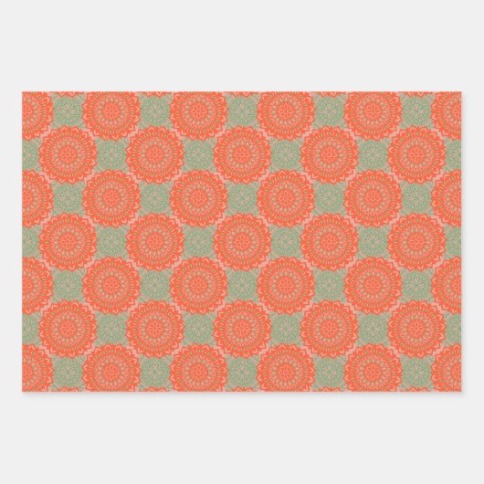 Mandala Pattern-design Inpakpapier Vel (Voorkant 3)