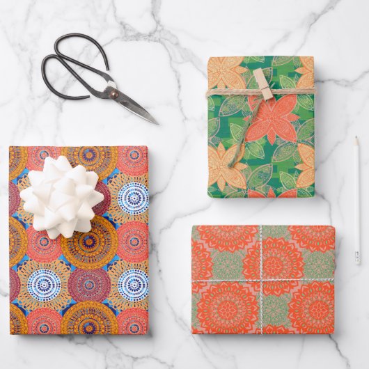 Mandala Pattern-design Inpakpapier Vel (Voorkant)