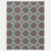 Mandala Pattern Fleece Blanket Deken (Voorkant)