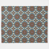 Mandala Pattern Fleece Blanket Deken (Voorkant (Horizontaal))