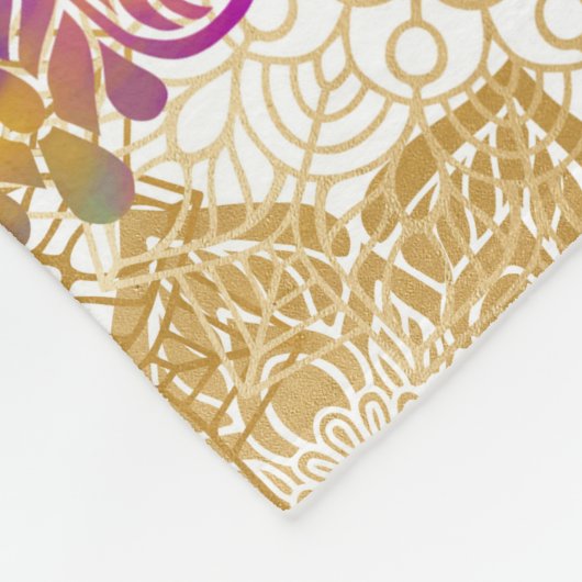 Mandala Pattern Fleece Deken (Hoek)