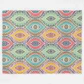 Mandala Pattern Fleece Deken (Voorkant (Horizontaal))