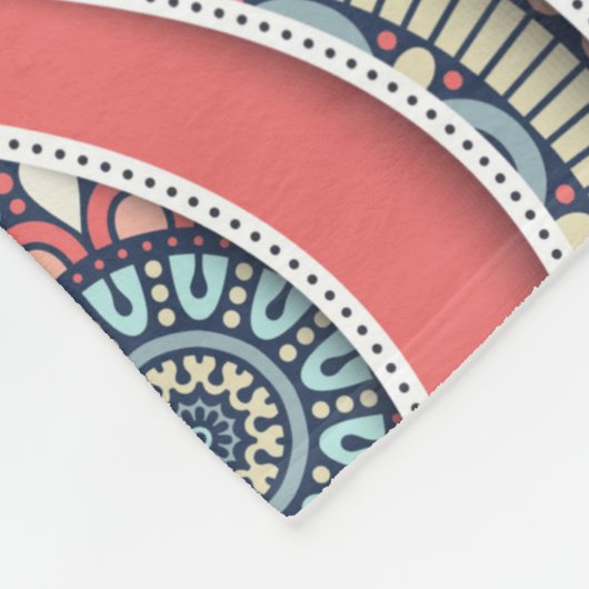 Mandala Pattern Fleece Deken (Hoek)