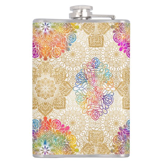 Mandala Pattern Heupfles (Achterkant)