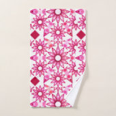 Mandala Pattern in Shades of Pink, Maroon Bad Handdoek (Handdoek)