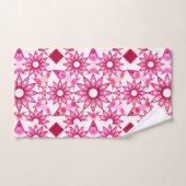 Mandala Pattern in Shades of Pink, Maroon Bad Handdoek (Handdoek)