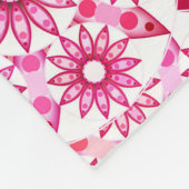 Mandala Pattern in Shades of Pink, Maroon Fleece Deken (Hoek)