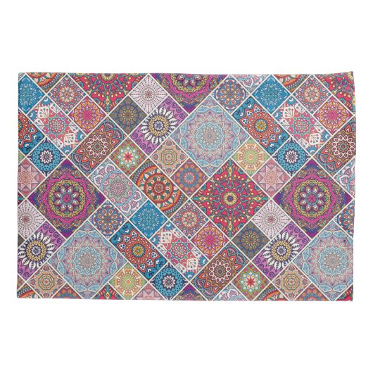 Mandala Pattern Kussensloop (Achterkant-Links)