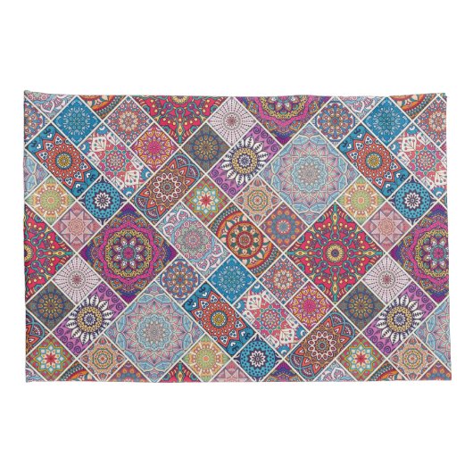 Mandala Pattern Kussensloop (Achterkant-Rechts)