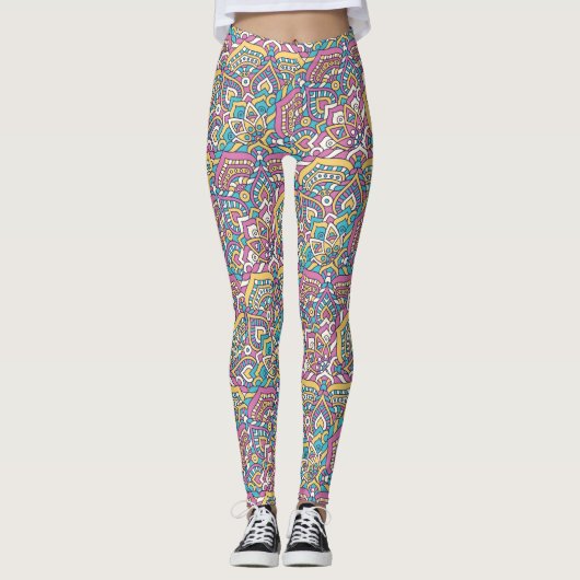 Mandala Pattern Leggings (Voorkant)