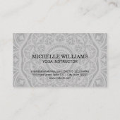 Mandala Pattern | Meditatie | Yoga-leraar Visitekaartje (Achterkant)