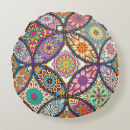 Mandala Pattern - Pillow Rond Kussen