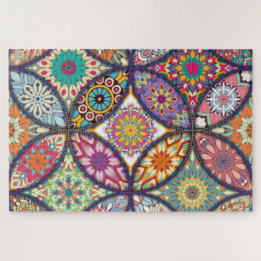 Mandala Pattern - Puzzle Legpuzzel (Horizontaal)