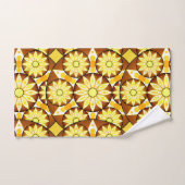 Mandala Pattern, Shades of Brown and Gold Bad Handdoek (Handdoek)